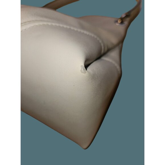 Michael Kors Nicole Leather Pebbled Shoulder Bag Off White or Cream - Picture 7 of 16